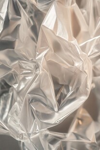 褶皱的透明塑料袋纹理