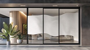 现代简约风格玻璃隔断设计