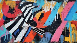 色彩斑斓街头涂鸦艺术