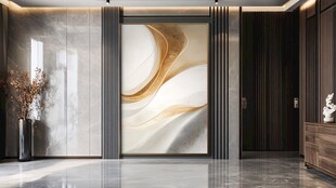 现代奢华风玄关艺术装饰