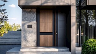 现代简约风格入户门设计