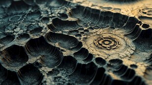 神秘星球地表纹理景观