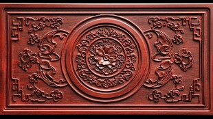 中式木雕花纹精美装饰板