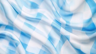 蓝白格纹飘动布料纹理