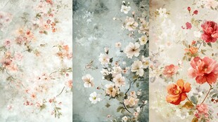 复古花卉壁纸图案精选