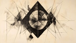 抽象几何线条艺术图案