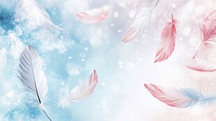 梦幻飘羽背景图
