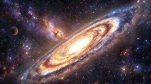 绚丽银河星系太空图景