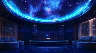梦幻星空主题室内空间
