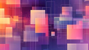 炫彩方块抽象背景图案