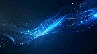 蓝色流光科技感背景图