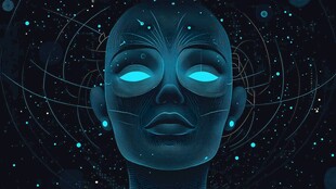科幻感人工智能头像