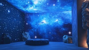 梦幻星空主题室内场景