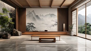 中式禅意茶室 宁静自然空间