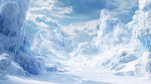 梦幻冰雪奇境 绝美冰川景