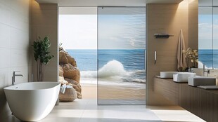 海景浴室 开启惬意沐浴时光