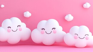 可爱云朵摆件 萌趣氛围拉满