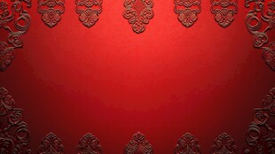 红色雕花背景 华丽典雅