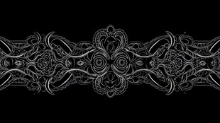 黑白精美花纹装饰图案