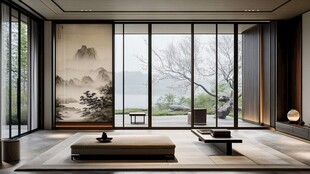 新中式雅致客厅室内风光