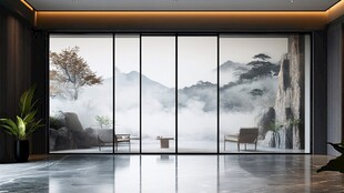 中式山水风客厅雅致空间