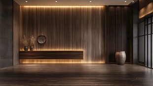 现代简约木质风格室内空间