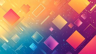 炫彩几何渐变抽象背景图