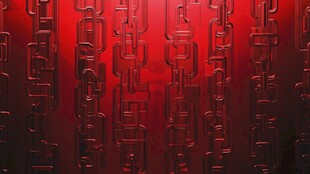 红色链条纹理背景图案