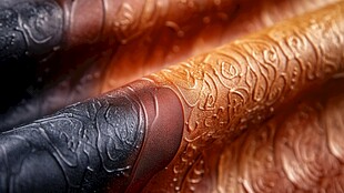 精美花纹皮革纹理特写