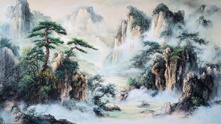 水墨山水间的清幽景致