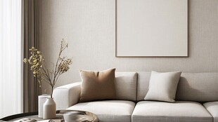 简约客厅沙发装饰温馨场景