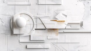 极简几何立体抽象艺术背景