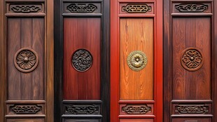 中式雕花木门 古韵典雅