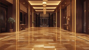 豪华大气的酒店大厅走廊
