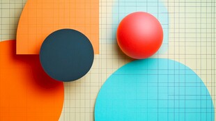 多彩几何图形的创意组合