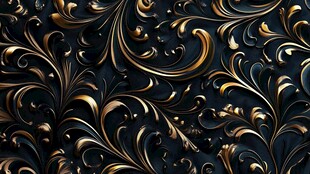 黑金奢华花纹背景图案