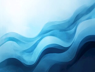 蓝色波浪抽象背景图案