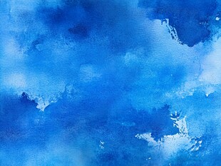 蓝色水彩抽象背景纹理