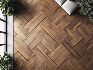 人字形木地板的优雅空间