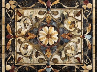 精美欧式花纹瓷砖图案