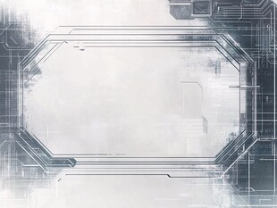 科技风几何边框背景图