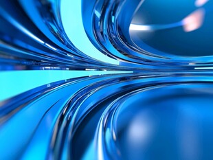 蓝色流体状科技感抽象背景
