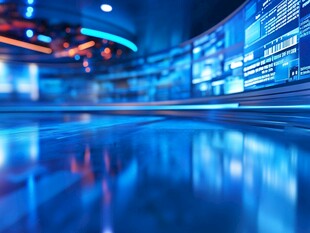 科技感数据监控大屏场景