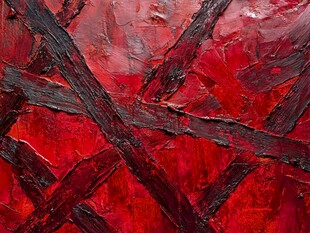 红色交织抽象油画纹理