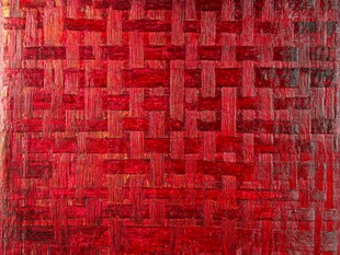 红色交织纹理艺术背景图