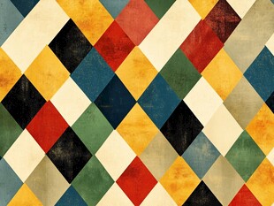 多彩菱形几何图案背景