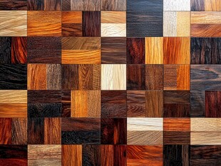 多彩拼接木纹图案展示