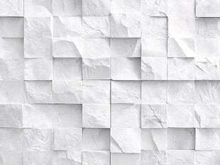 白色立体方块纹理墙面
