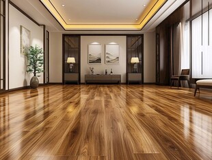 现代中式风格的宽敞客厅