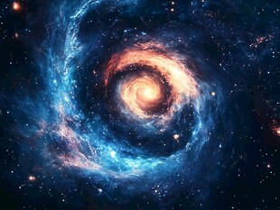 梦幻旋涡星系宇宙景象